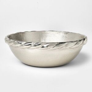 Silver Twisted Rim Bowl Threshold designed with Studio McGee
